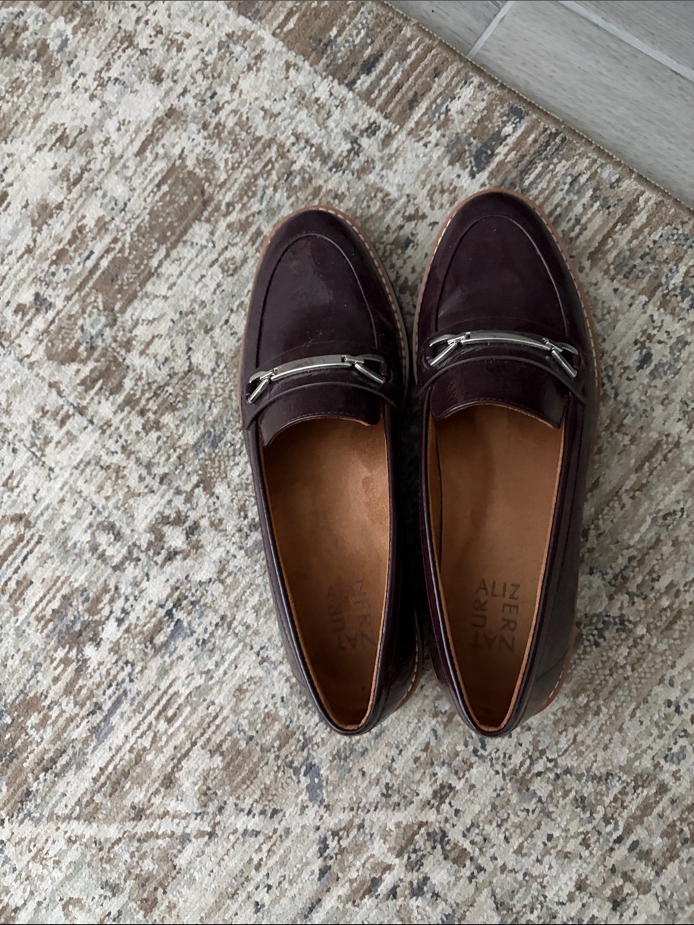 Burgundy Leather Bit Loafers